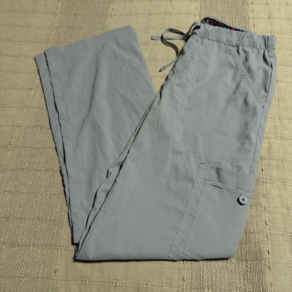 koi BASICS Gray Scrub Pants XS Medical Solid R REGULAR